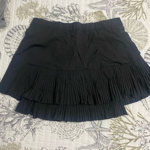 Black ruffle skirt